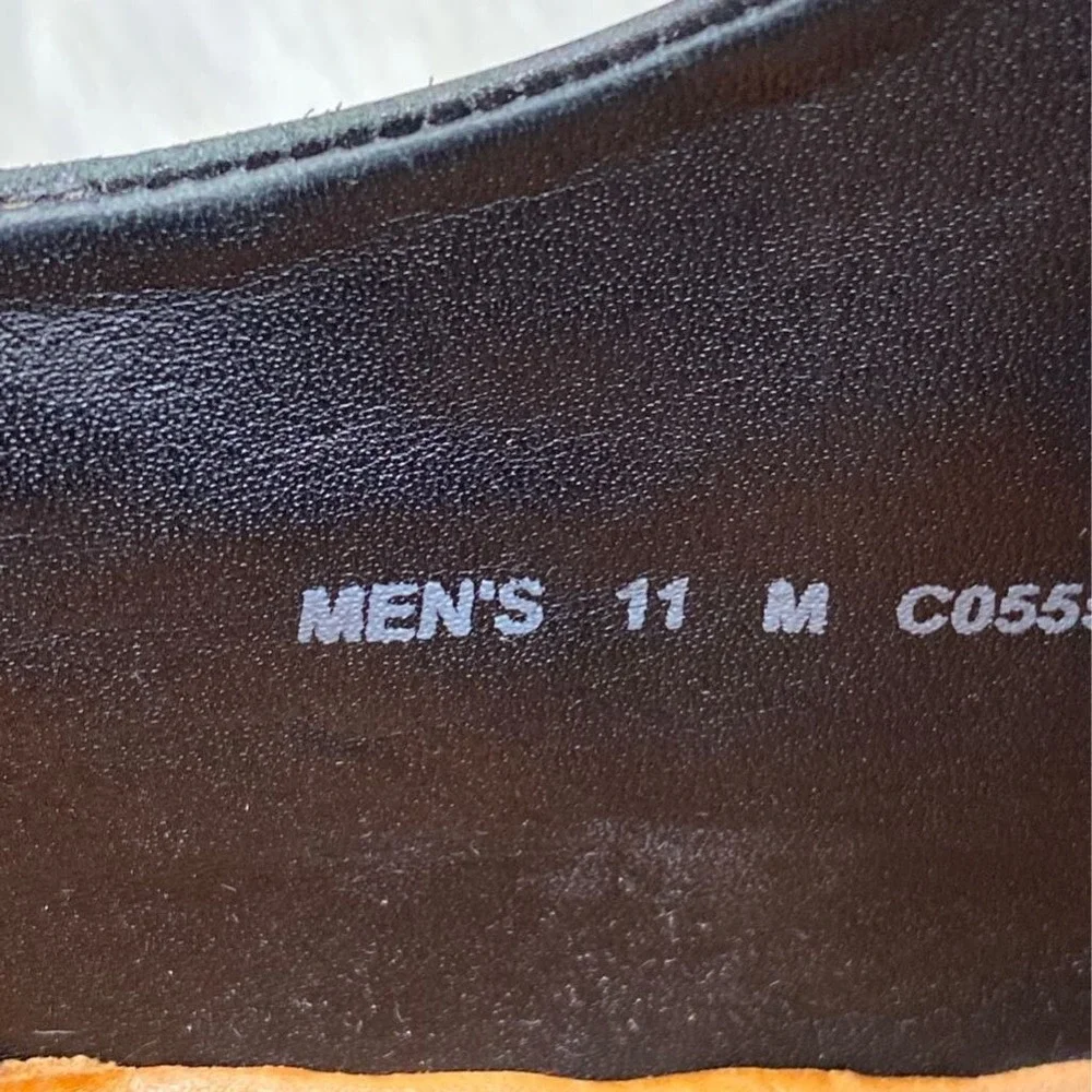 Cole Haan Shoes Mens Sz 11 Black Leather Derby Shoes Square Toe C05511 Nike Air